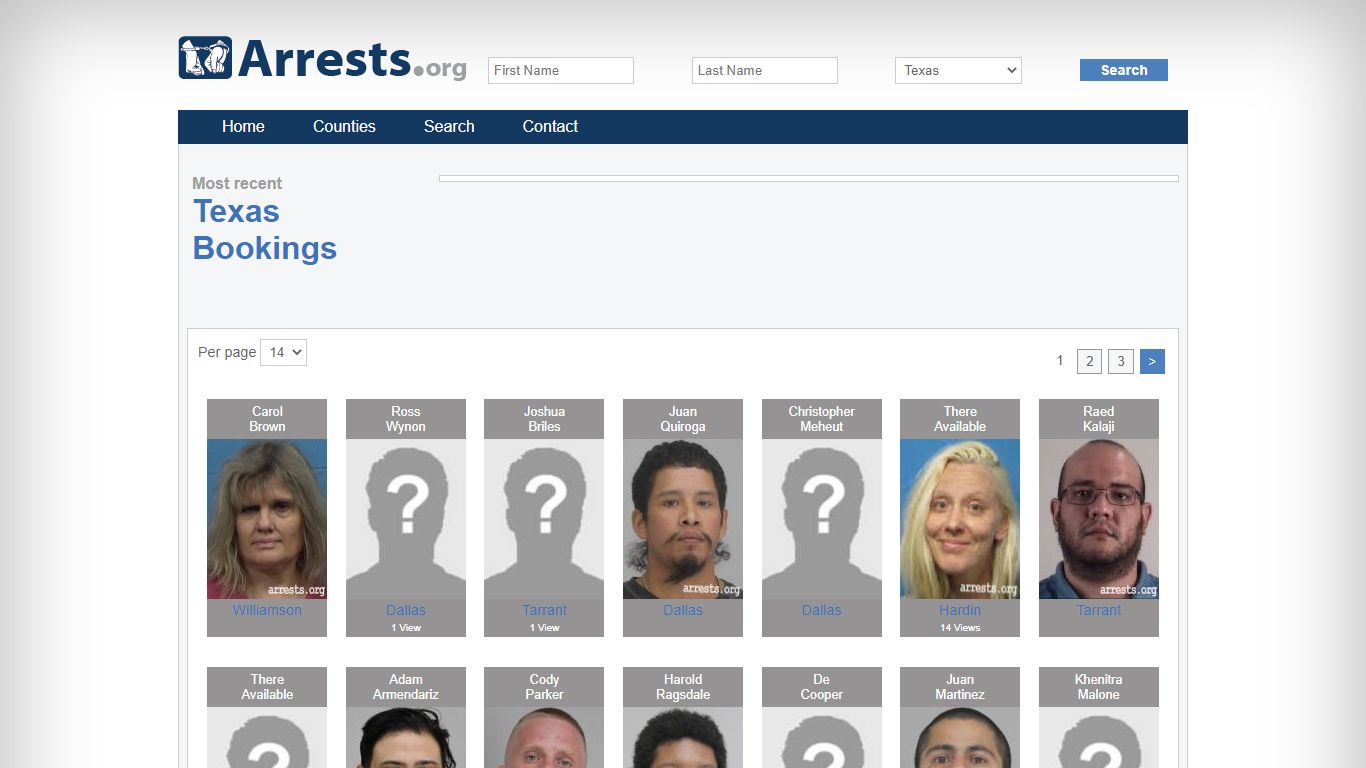 Texas Arrests and Inmate Search